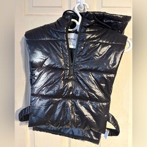 Sleek Black Puffer Vest by